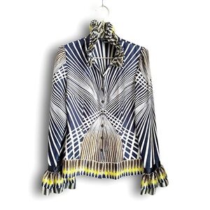 Etcetera 100% Silk Maximalist Statement Blouse